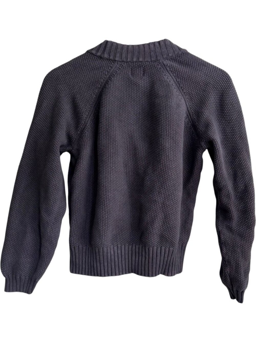Gap Barrel Sleeve Cardigan Knit Sweater 100% Cotton Navy Small - Picture 3 of 3